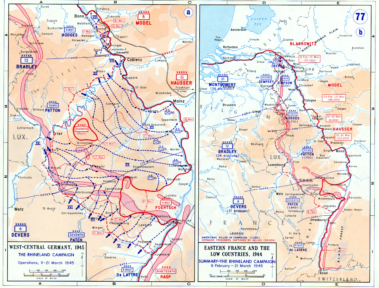 march 1945 allied push into the german reich k6_2131945